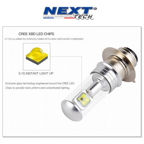 Ampoules LED H6M P15D spécial Quad Ampoules LED H6M P15D spécial Quad