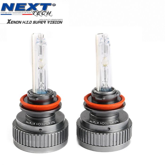 Pack de 2 ampoules H1 - 6000K - 55W de rechange pour Kit Xénon HID auto et  moto.