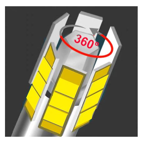 Kit LED canbus HIR2 9012 85W 360° premium pour phare à lentille Kit LED canbus HIR2 9012 85W 360° premium pour phare à lentille
