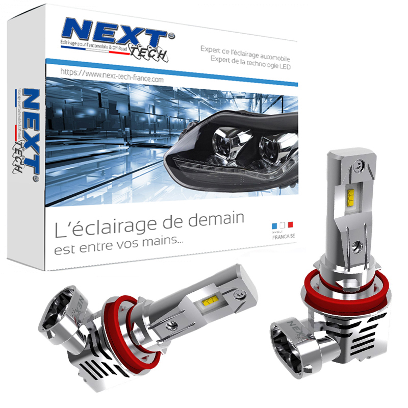 Kit Ampoules LED H7 ventilées 75W 5000K Next-Tech