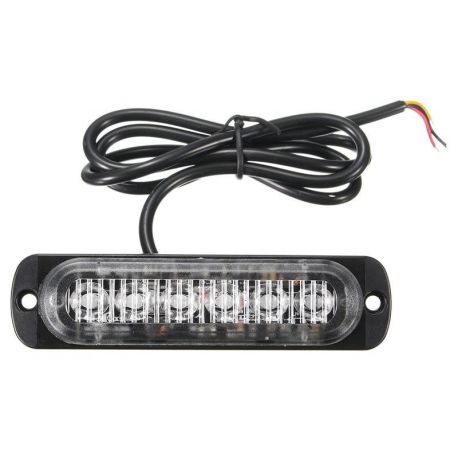 Feu de pénétration signalisation flash 12/24V 18W à 6 LED - Bleu Feu de pénétration signalisation flash 12/24V 18W à 6 LED - Bleu