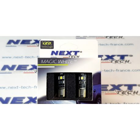 Veilleuses plates T10 W5W non polarisés Canbus ODB 12v nouvelle génération blanc Veilleuses plates T10 W5W non polarisés Canbus ODB 12v nouvelle génération blanc