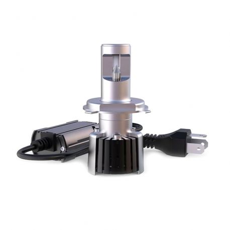 Ampoules H4 LED 100W Canbus lenticulaires 360° Ampoules H4 LED 100W Canbus lenticulaires 360°