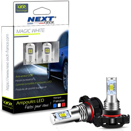 Ampoules LED H16 PSW24W Canbus feux de jour AUDI A3 8P 08-13 Ampoules LED H16 PSW24W Canbus feux de jour AUDI A3 8P 08-13