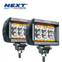 Feux de travail LED 100mm 20W DRL orange