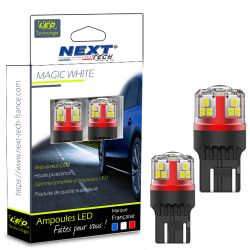 Veilleuses Ampoules LED T20 W21/5W - Canbus - Anti-erreur ODB - Blanc