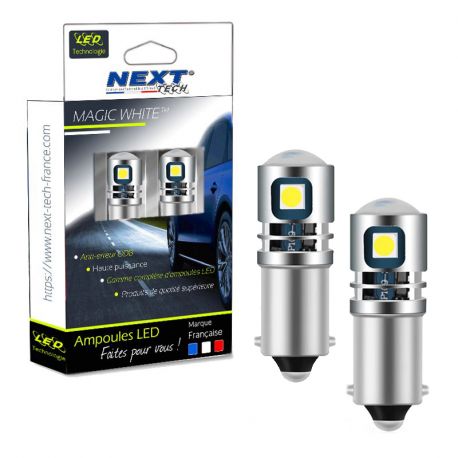 Ampoule BAX9s LED (H6W) - Voiture - Puissance et Qualité