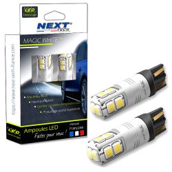 2 AMPOULES A 8 LED T10 SMD LAMPE VEILLEUSE BLANC XENON W5W ANTI ERREUR  CANBUS