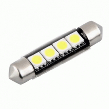 Veilleuses ampoules navette C10W à 4 Leds CANBUS Veilleuses ampoules navette C10W à 4 Leds CANBUS