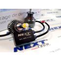 Kit LED canbus H1 85W 360° premium pour phare à lentille