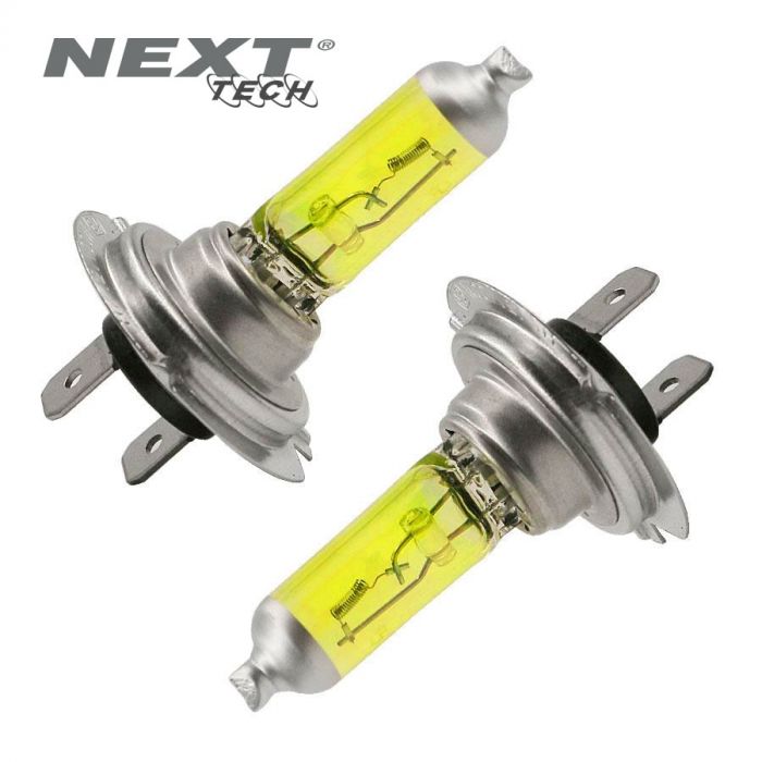 Ampoules effet vintage H7 12V 100W jaunes 2700K look ancien