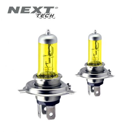 Ampoules H4 12V 100W jaunes 2700K look ancien Ampoules H4 12V 100W jaunes 2700K look ancien