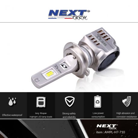 Kit LED H4 12v - 24v 55W 6000K - Nouveau radiateur Kit LED H4 12v - 24v 55W 6000K - Nouveau radiateur