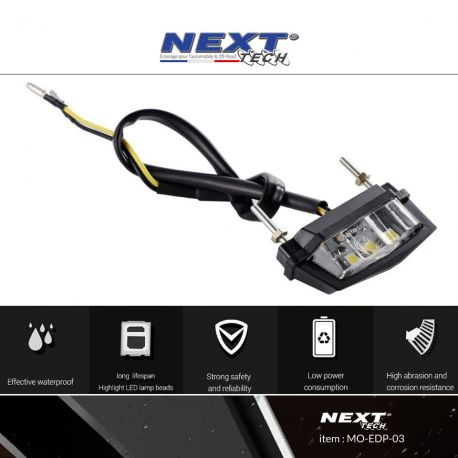 Eclairage de plaque LED Homologué pour moto Eclairage de plaque LED Homologué pour moto