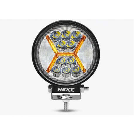 Phare LED 4x4 30W rond 100mm avec feu de jour DRL Phare LED 4x4 30W rond 100mm avec feu de jour DRL