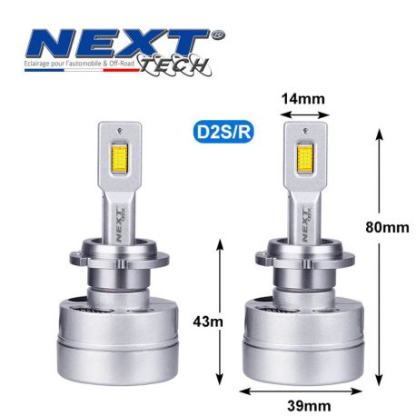 Ampoules LED D2S D2R 55W Plug and Play Canbus avancé Ampoules LED D2S D2R 55W Plug and Play Canbus avancé