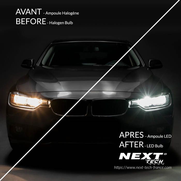 Ampoules LED H15 pour Voiture - Technologie Tout en Un. Port Offert