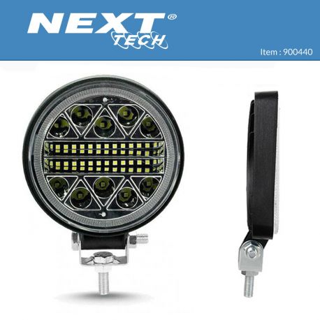 Feu de travail LED 12v 24v rond extra plat pour 4x4 Feu de travail LED 12v 24v rond extra plat pour 4x4