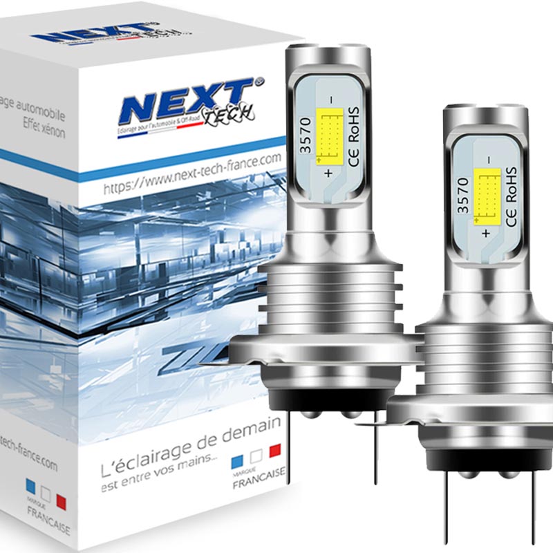 NEXT-TECH propose des ampoules H7 LED 55W Ultra lumineuses Blanches