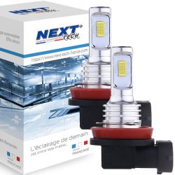 Ampoules H11 LED 50W - Ultra lumineuses - Blanc - NEXT-TECH®