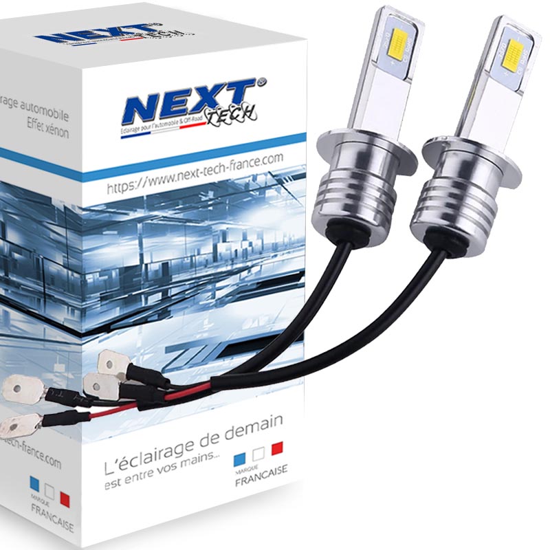 Ampoules LED H1 50W Ultra lumineuses Blanc Next-Tech