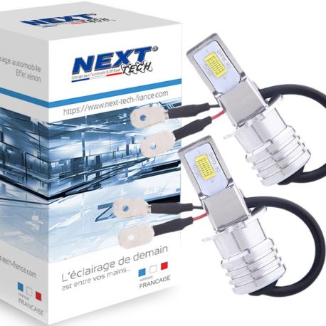 Ampoules H3 LED 50W - Ultra lumineuses - Blanc - NEXT-TECH® Ampoules H3 LED 50W - Ultra lumineuses - Blanc - NEXT-TECH®