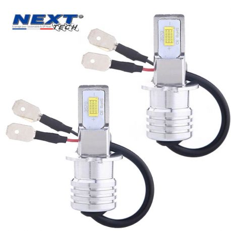 Ampoules H3 LED 50W - Ultra lumineuses - Blanc - NEXT-TECH® Ampoules H3 LED 50W - Ultra lumineuses - Blanc - NEXT-TECH®