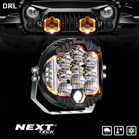 Projecteur LED longue portée 120mm pour 4x4 et camion avec feux de jour Projecteur LED longue portée 120mm pour 4x4 et camion avec feux de jour