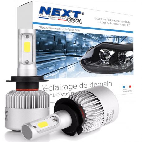 Ampoules LED ventilées H7 75W blanc - Next-Tech® Ampoules LED ventilées H7 75W blanc - Next-Tech®