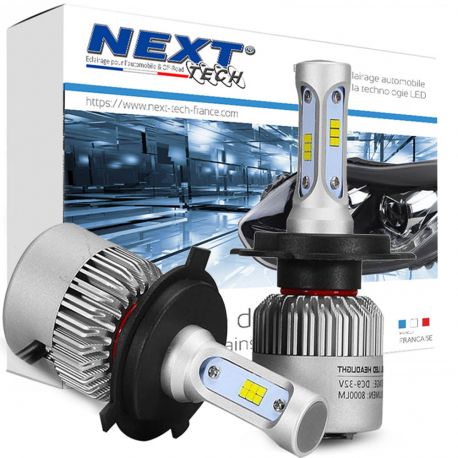 Ampoules LED ventilés H4 75W blanc - Next-Tech® Ampoules LED ventilés H4 75W blanc - Next-Tech®