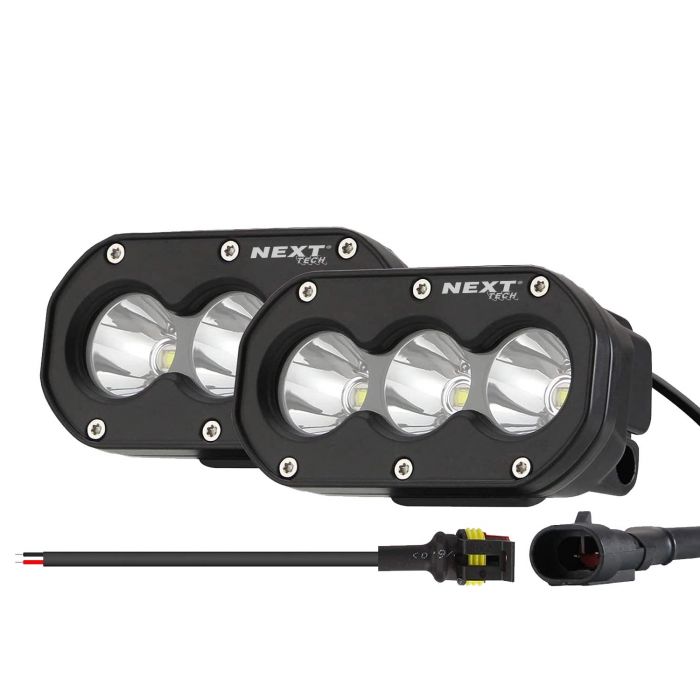 Feux LED moto Additionnels Next-tech avec fonction Stroboscope et