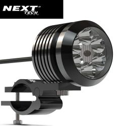 FEUX ADDITIONNEL LED MOTO - 10W + FAISCEAU ET RELAI ADAPTABLE - Longue  portée - France-Xenon