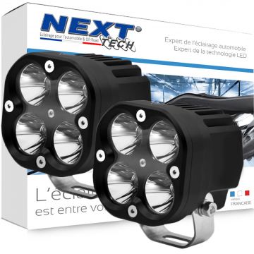 Feux LED moto Additionnels Next-tech avec fonction Stroboscope et