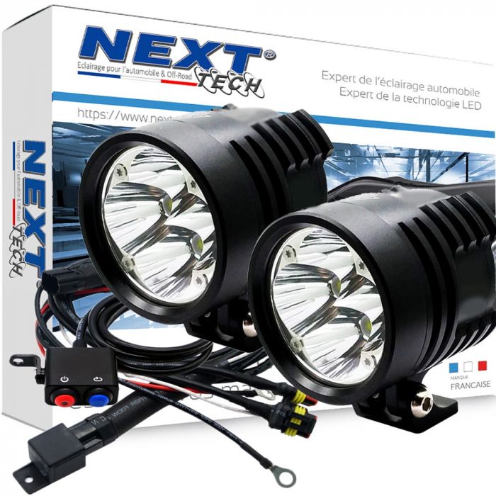 Feux LED antibrouillard additionnels longue portée pour moto KTM