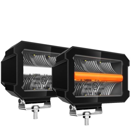Phares-LED-additionnels-puissants-pour-4x4-et-camion-avec-DRL-avec-fonctions-feux-de-jour-orange-et-blanc Phares-LED-additionnels-puissants-pour-4x4-et-camion-avec-DRL-avec-fonctions-feux-de-jour-orange-et-blanc