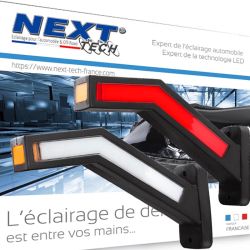 Feu d’éclairage du coffre arrière de voiture Nslumo de 12 V et 120 cm RGB,  banderole à hayon dynamique, conduite de frein, clignotant à éclairage LED