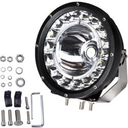 Phare LED avec feux de position blanc et orange pour 4x4 et Vamion