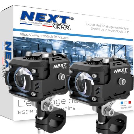 Feux de croisement et Feux de route additionnels pour moto sans fil Feux de croisement et Feux de route additionnels pour moto sans fil