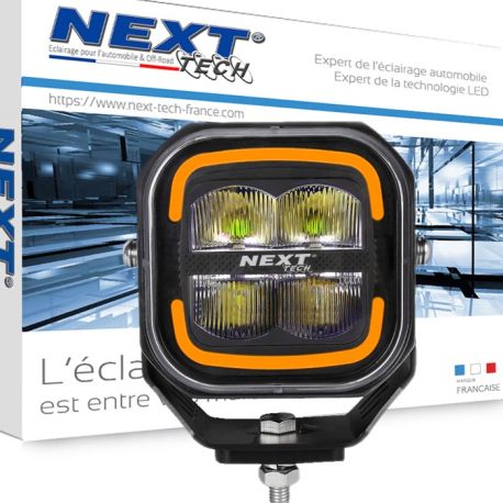 Spot-LED-carre-pour-4x4-et-moto-avec-feux-de-jour-tricolor-next-tech Spot-LED-carre-pour-4x4-et-moto-avec-feux-de-jour-tricolor-next-tech