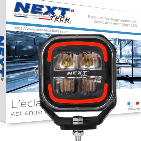 Spot-LED-carre-pour-4x4-et-moto-avec-feux-de-jour-tricolor-next-tech Spot-LED-carre-pour-4x4-et-moto-avec-feux-de-jour-tricolor-next-tech
