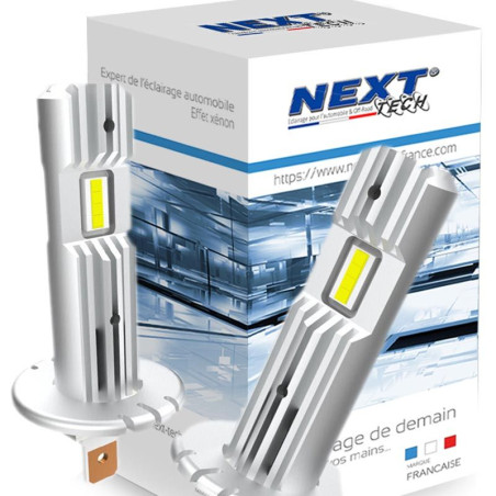 Kit Ampoules LED H1 Ultra-lumineuses 20000LM - Refroidissement Cuivre Sans Ventilateur, Compatible 9-24V Et CANbus