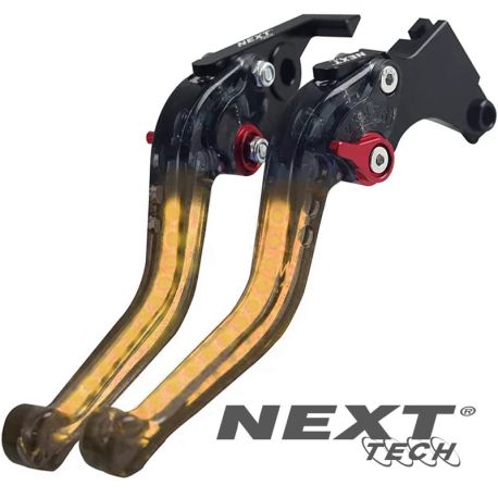 Leviers de frein et d'embrayage avec clignotants LED dynamiques séquentiels intégrés Leviers de frein et d'embrayage avec clignotants LED dynamiques séquentiels intégrés