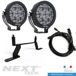 FEUX ADDITIONNEL LED MOTO - 10W + FAISCEAU ET RELAI ADAPTABLE - Longue  portée - France-Xenon