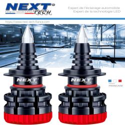 2 x Ampoules LED H7 XL6S 55W - 4600Lm - Courtes - 12V/24V LED Garantie à  vie - France-Xenon
