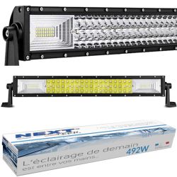 Barre LED pour 4x4 machine, automobile et bateau 72W - 30º