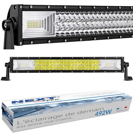 Barre LED 4x4 12v / 24v 492W - 870mm haute puissance