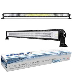 Barre LED 4x4 - Rampe LED 4x4 - 140W - 760mm - 14 leds