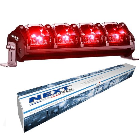 Rampe LED RGB RX-4 Next-Tech avec commande et variateur de lumière couleur rouge Rampe LED RGB RX-4 Next-Tech avec commande et variateur de lumière couleur rouge