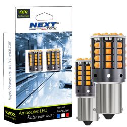 Ampoules LED P21W BA15S canbus ODB 21W clignotant - Orange