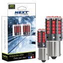 Ampoules LED P21W BA15S canbus ODB 21W feux de stop - Rouge